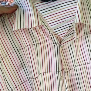 Rainbow pinstriped top